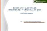HACIA  LAS  ELECCIONES REGIONALES  Y  MUNICIPALES  2010
