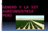 GENERO Y LA SST Agroindustria  P erú