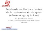 Empleo de arcillas para control de la contaminación de aguas (efluentes agroquímicos )