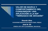 VALOR DE MARCA Y COMPORTAMIENTO DEL CONSUMIDOR: UNA APLICACIÓN A LA IGP “TERNASCO DE ARAGÓN”
