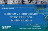 Balance y Perspectivas  de las FESP en  América Latina