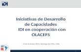 Iniciativas de Desarrollo de Capacidades   IDI en cooperación con OLACEFS