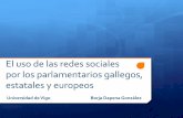 El uso de las redes socialespor los parlamentarios gallegos,estatales y europeos