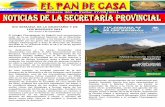 Pan de Casa No. 261- Noticias de Sec.Provincial-semana montaña
