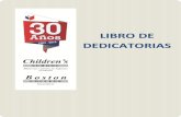 Libro de Dedicatorias 30° Aniversario Children's School / Boston College, 1982-2012