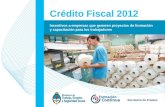 Crédito Fiscal 2012