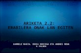 ARIKETA 2.2 TRABAJANDO LAS BUENAS PRACTICAS