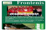 Agosto de 2011. Revista Frontenis, Numero 28