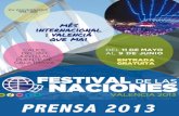 Prensa a 20 de mayo de 2013 Festival de las Naciones Valencia