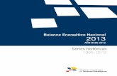 Balance energético nacional 2013 (base 2012)