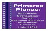 Primeras Planas Nacionales y Cartones 2 Abril 2012