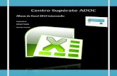 Informe de avance de Excel intermedio 2010