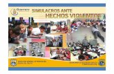 FOTOS DE SIMULACROS ANTE HECHOS VIOLENTOS