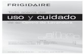 USOS Y CUIDADOS CENTRO LAVADO ELECTRICO MOD FFLE1011MW FRIGIDAIRE