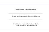Definición y características de los Instrumentos de Renta Fija