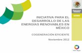 Estudios sobre el potencial de las energías renovables en México: Cogeneración
