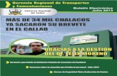 Boletín Julio 2013 - Gerencia Regional de Transportes y Comunicaciones del Callao