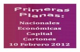 Primeras Planas Nacionales y Cartones 10 Febrero 2012