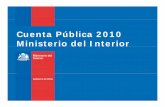 Cuenta Pública 2010 del Ministerio del Interior