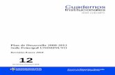 Cuadernos Institucionales - 12 Plan de Desarrollo 2008-2012 Sede Principal