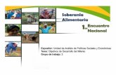 UDAPE G2 - PRIMER ENCUENTRO NACIONAL DE SOBERANÍA ALIMENTARIA