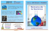 Semana de la Química del I.E.S. Ortega y Rubio de Mula, Murcia.