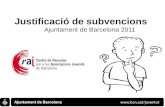 Càpsula d'Associacionisme – Com Justificar les Subvencions 2011