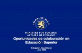 ROBOTICS: COLABORACION DE EDUCACION SUPERIOR EN FINLANDIA