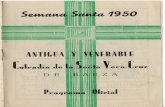 Boletín Cofradía de la Vera-Cruz de Baeza, año 1950