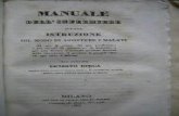 MANUALE DELL’ INFERMIERE OSSIA ISTRUZIONE SUL  DI ASSISTERE  I MALATI. Ernesto Rusca. Milan 1833.