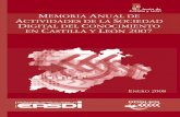 Memoria Anual de Actividades de Sociedad Digital del Conocimiento en Castilla y León 2007