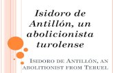 Isidoro de Antillón, un abolicionista turolense