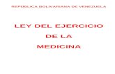 Ley del Ejercicio de la Medicina en Venezuela