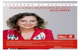 Programa PSOE Alicante - Elecciones Municipales 2011