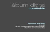 Álbum digital Comunión. Modelo Minimal 30x30