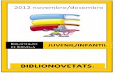 Novembre/desembre 2012 Biblionovetats infantil/juvenil