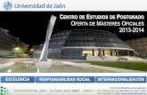 Revista Másteres Oficiales 2013-14 | Universidad de Jaén