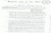 Contrato  para Antonio Montes en 1903