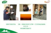 Encuestas de Percepción Ciudadana 2012 - Huanchaco