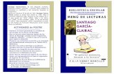 Menu de lectura - Santiago Garcia-Clairac