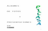 Álbumes y presentaciones Picasa