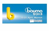Cobertura especial del Grupo Digamma en BAUMA 2013 - Alemania