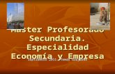 Presentacion Master Secundaria. Economia y Empresa