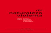 Cuadernillo de la Exposición Naturaleza violenta 2014