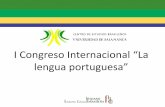 Congreso internacional la lengua portuguesa
