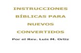Instrucciones Bíblicas para nuevos Convertidos