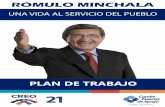 Plan de Trabajo Dr. Rómulo Minchala CREO 21