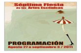 Programacion Septima Fiesta de las Artes Escénicas