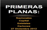 Primeras Planas Nacionales y Cartones 27 Diciembre 2012