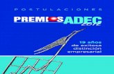Postulaciones - Premios ADEC